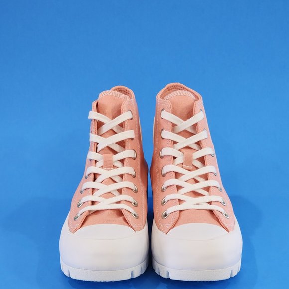 Converse CTAS Hi Quartz Pink Canvas Women's Platform Sneakers 571726C NWT - Picture 6 of 6